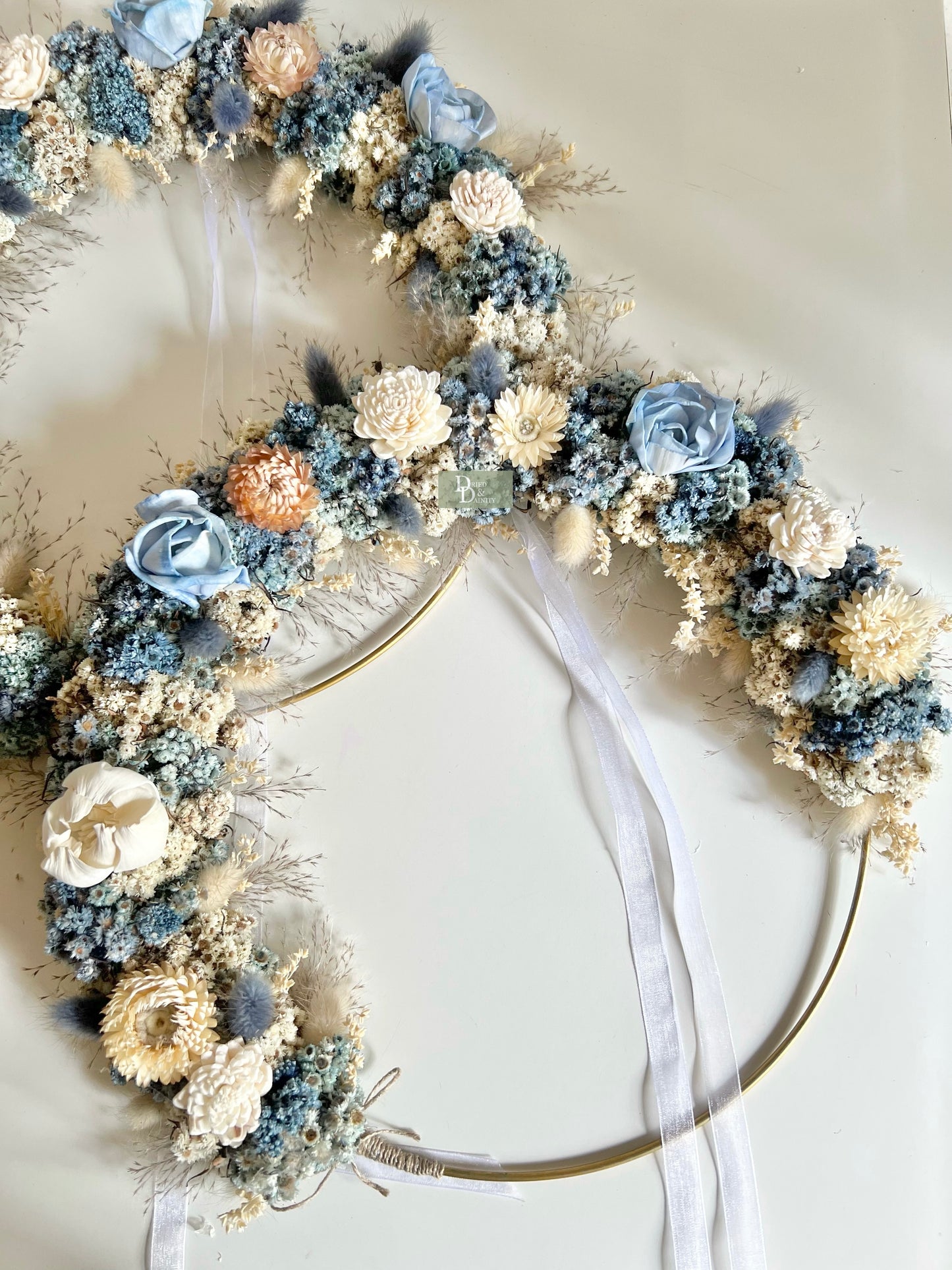 Powder blue Rose Wreath