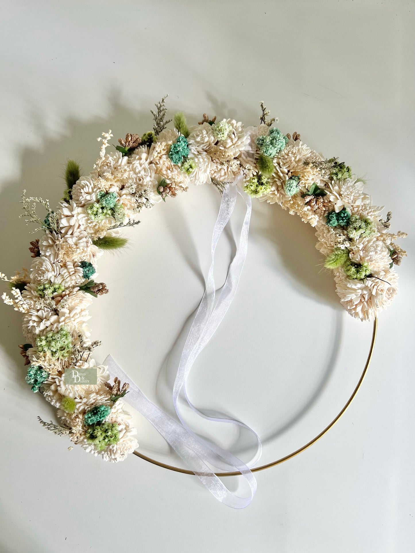 GREEN/TEAL BLUE WREATH