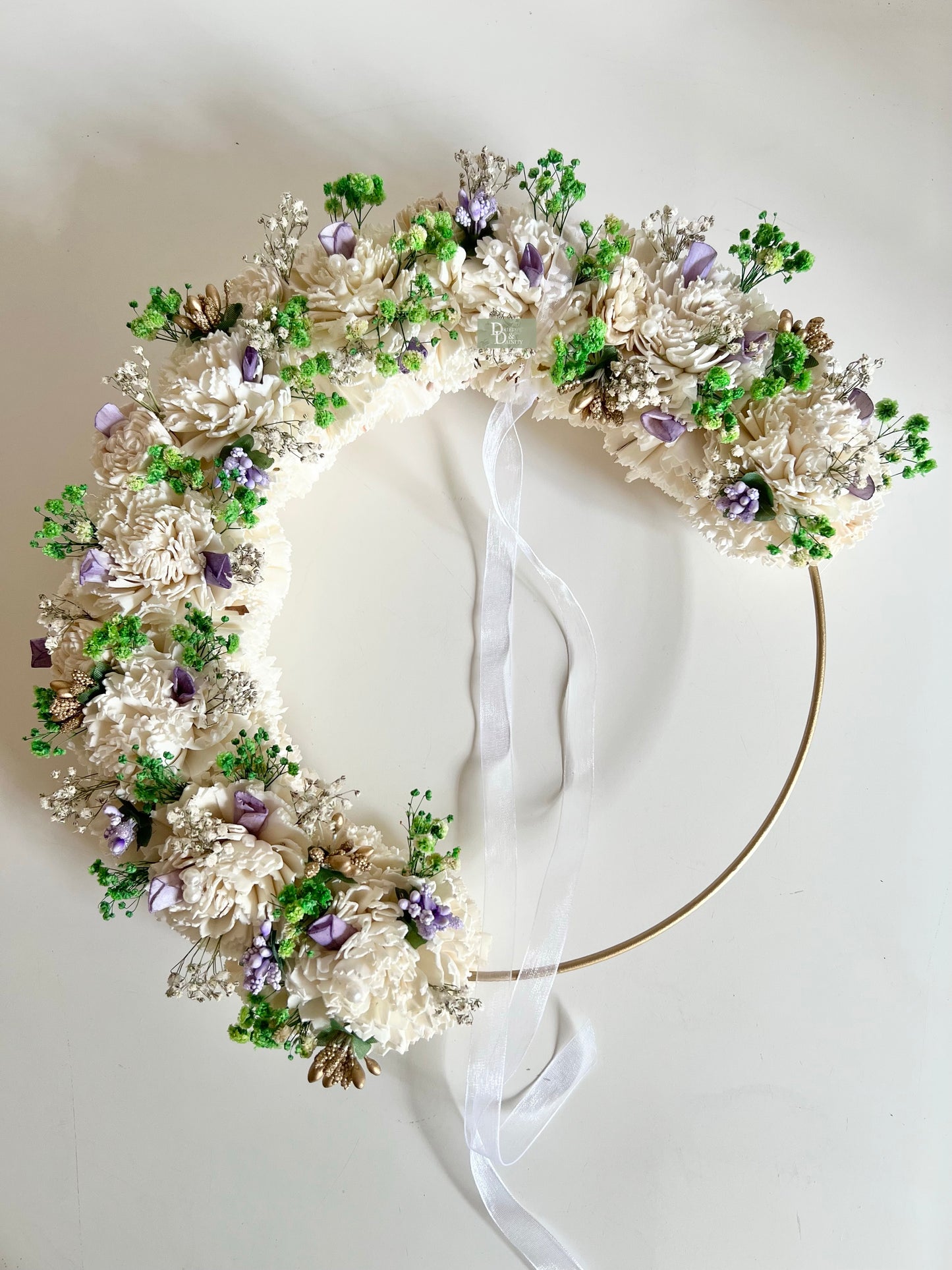 Green/purple Sola Wreath