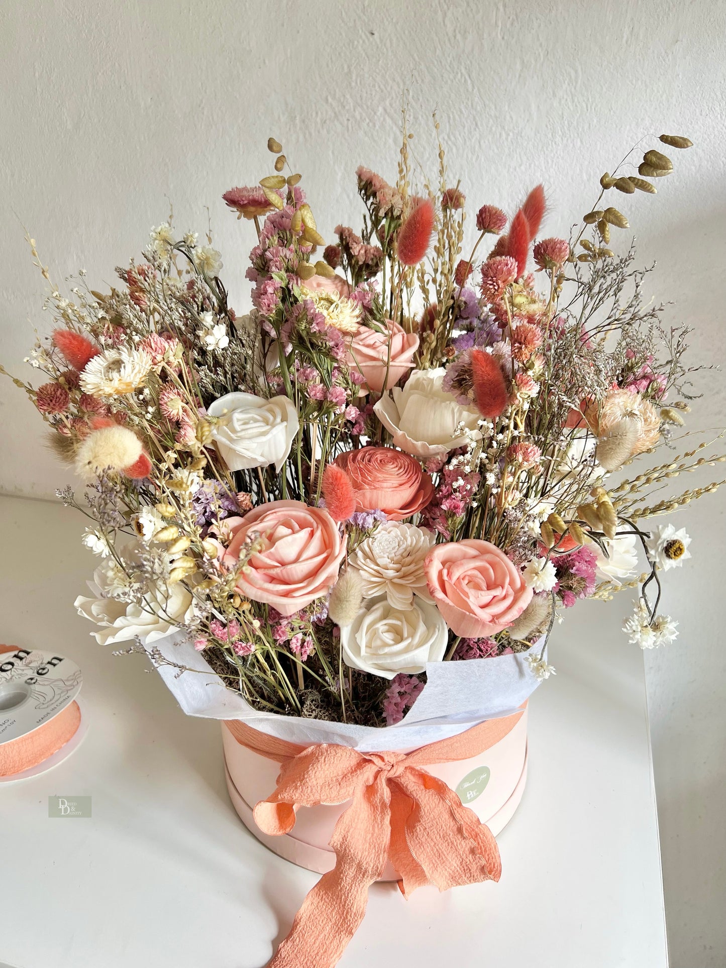 Luxe Peach Floral Box
