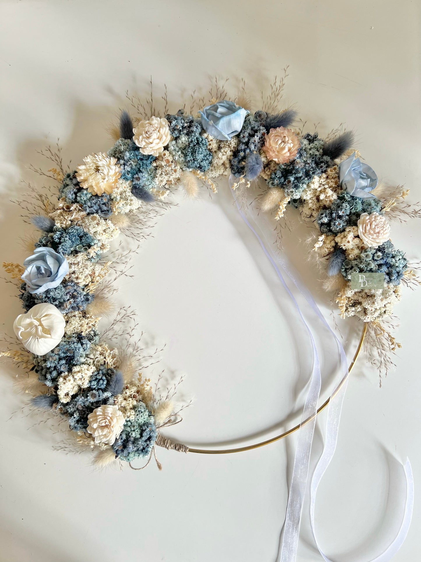 Powder blue Rose Wreath