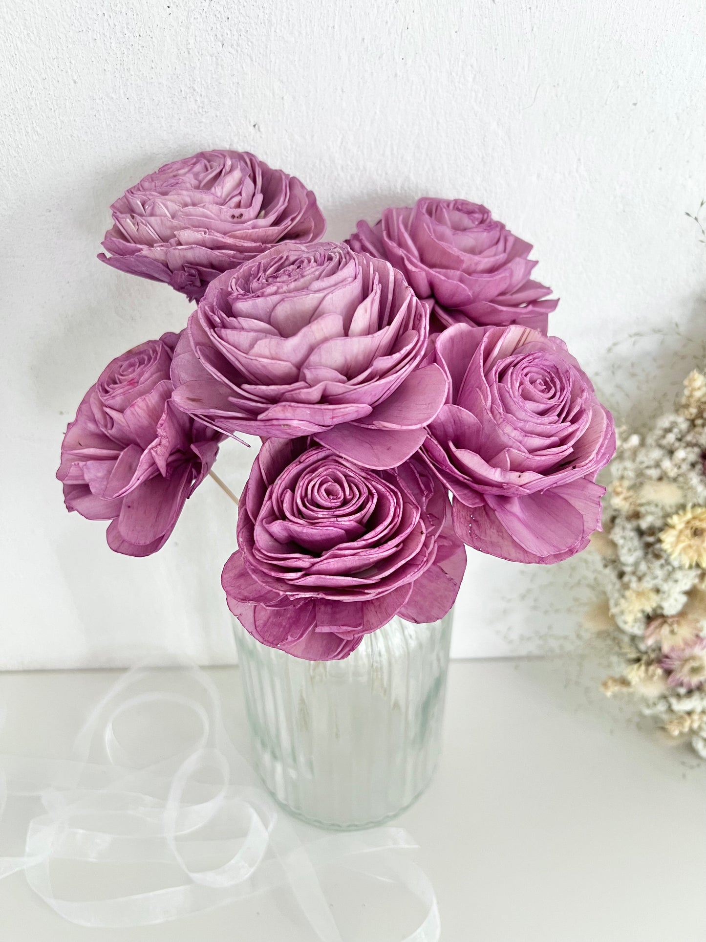 Mauve Sola Rose(Set of 6pcs)