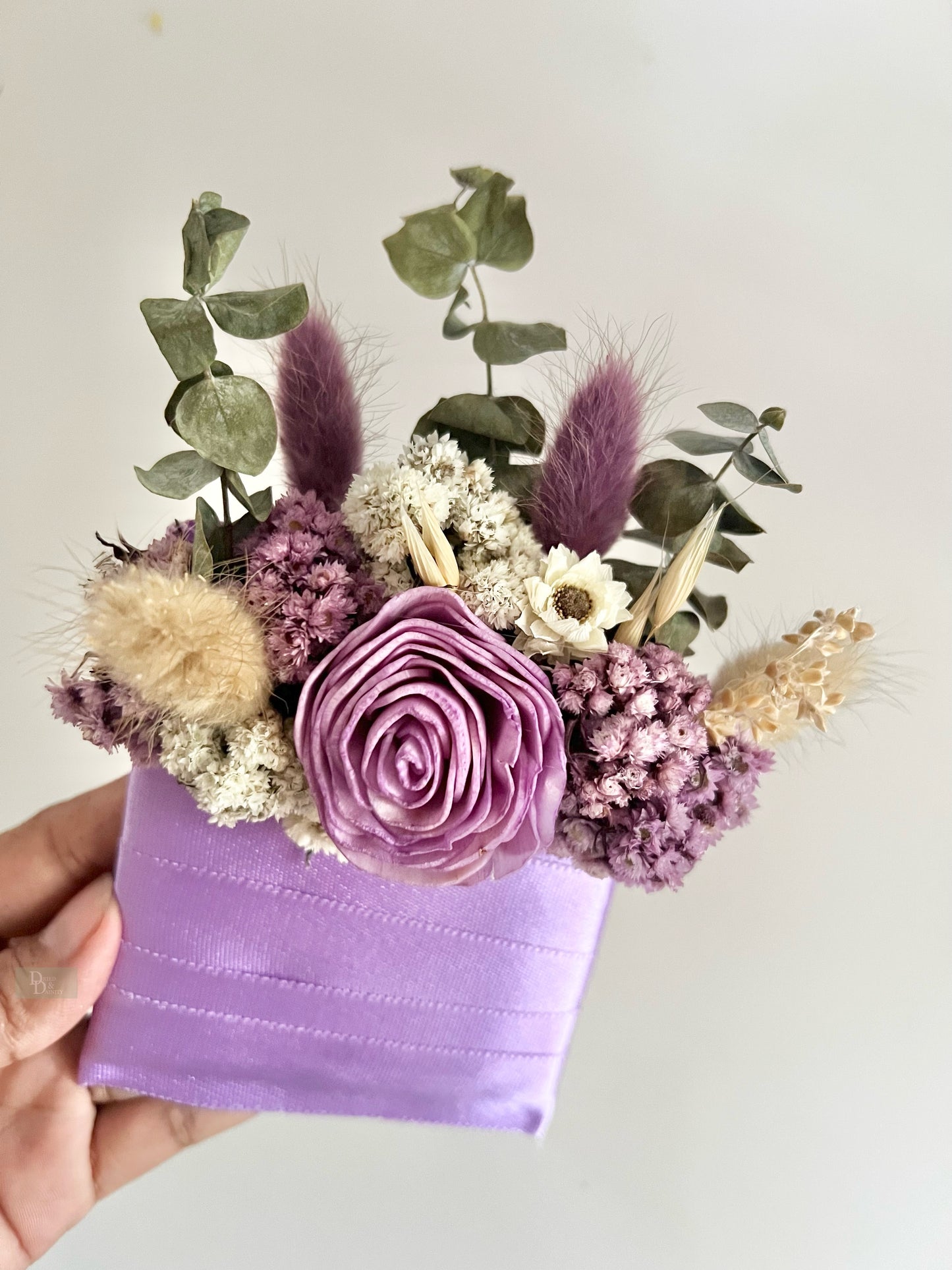 Purple Pocket Boutonniere