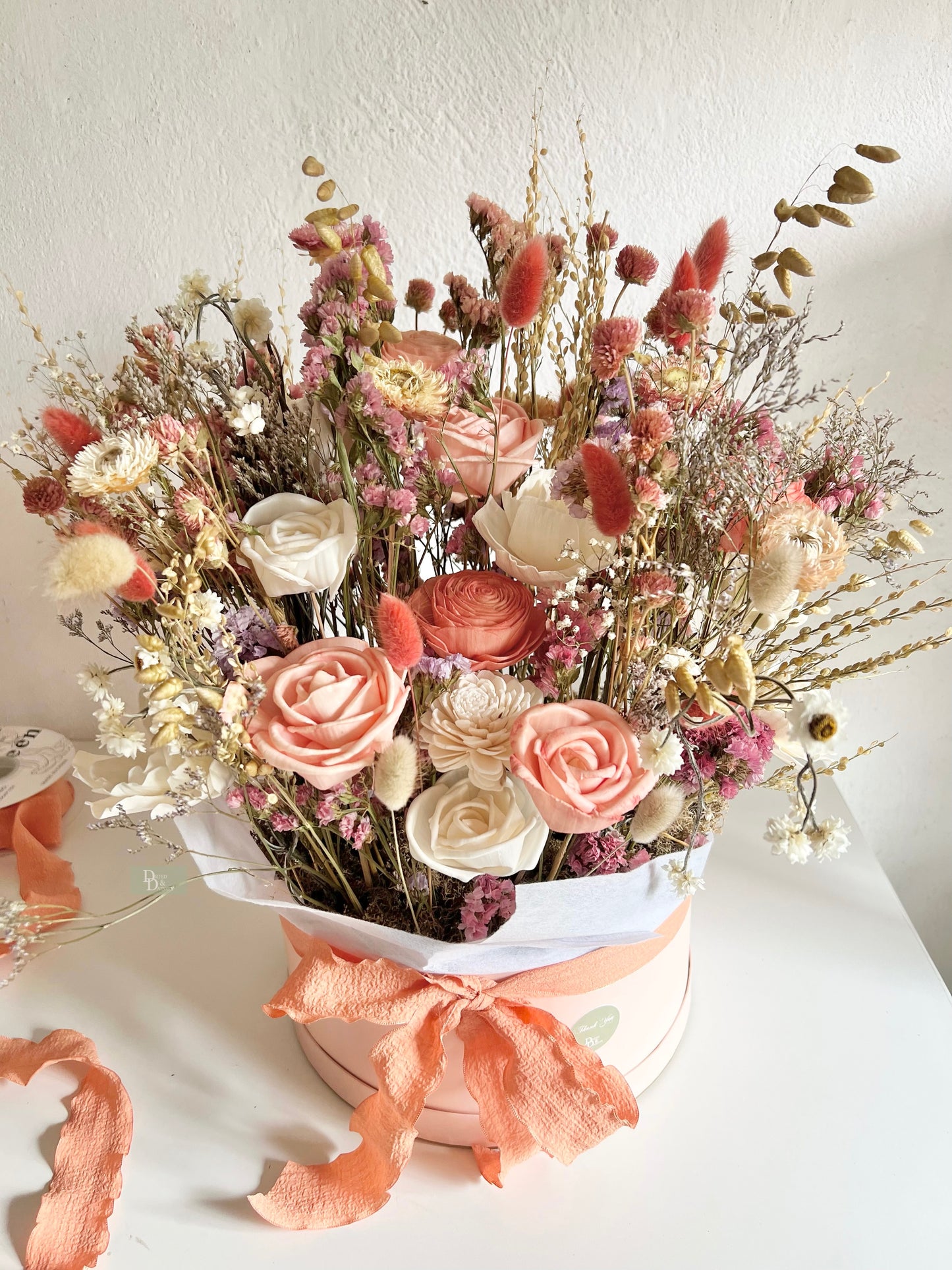 Luxe Peach Floral Box