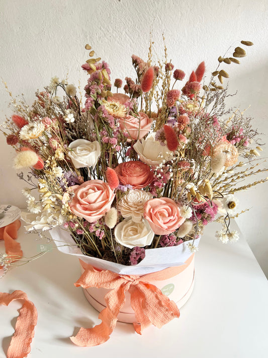 Luxe Peach Floral Box