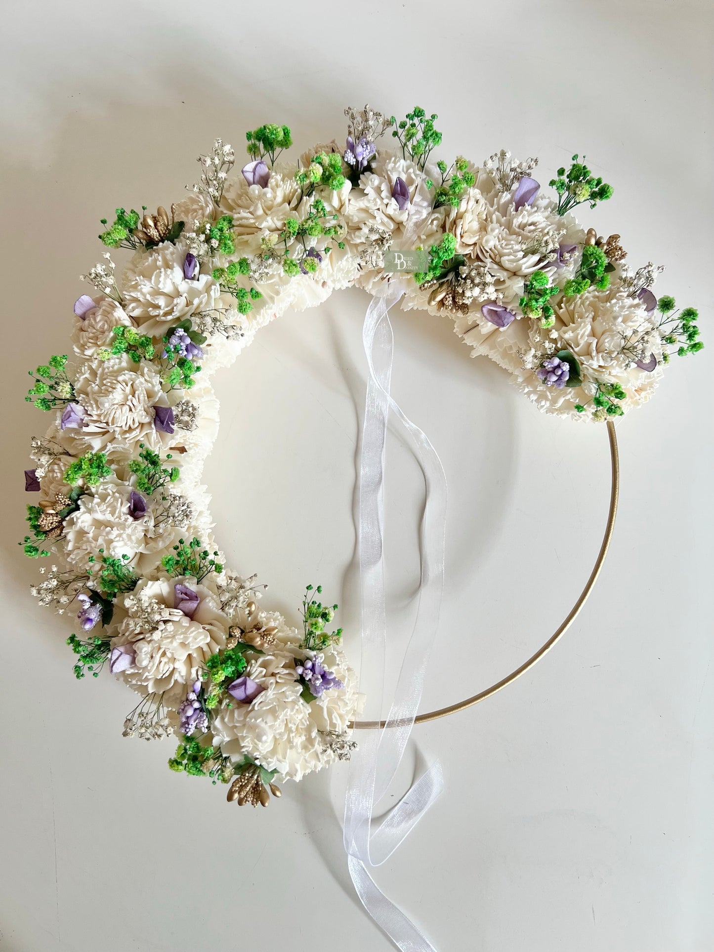 Green/purple Sola Wreath