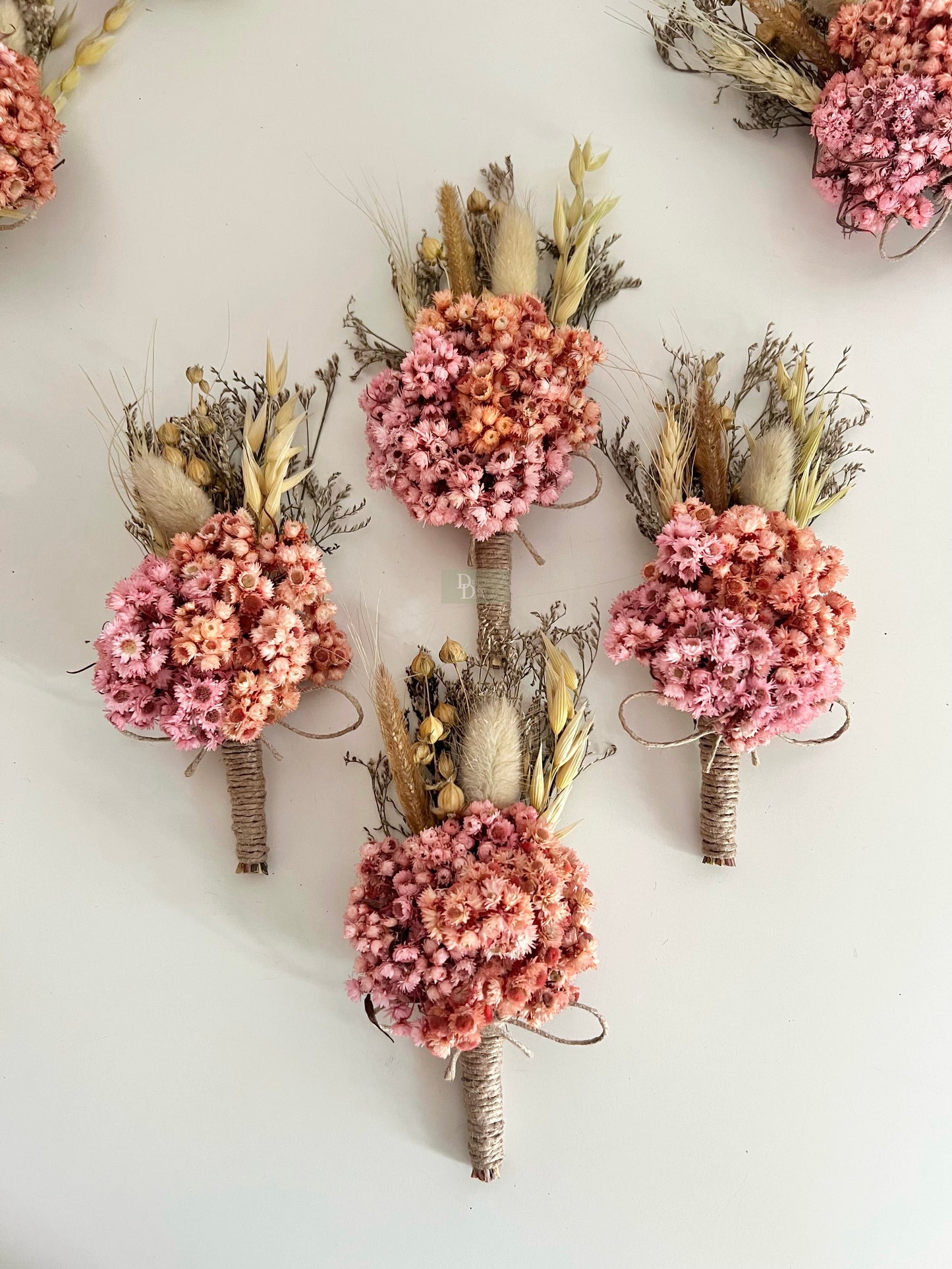 Pink mini bouquets