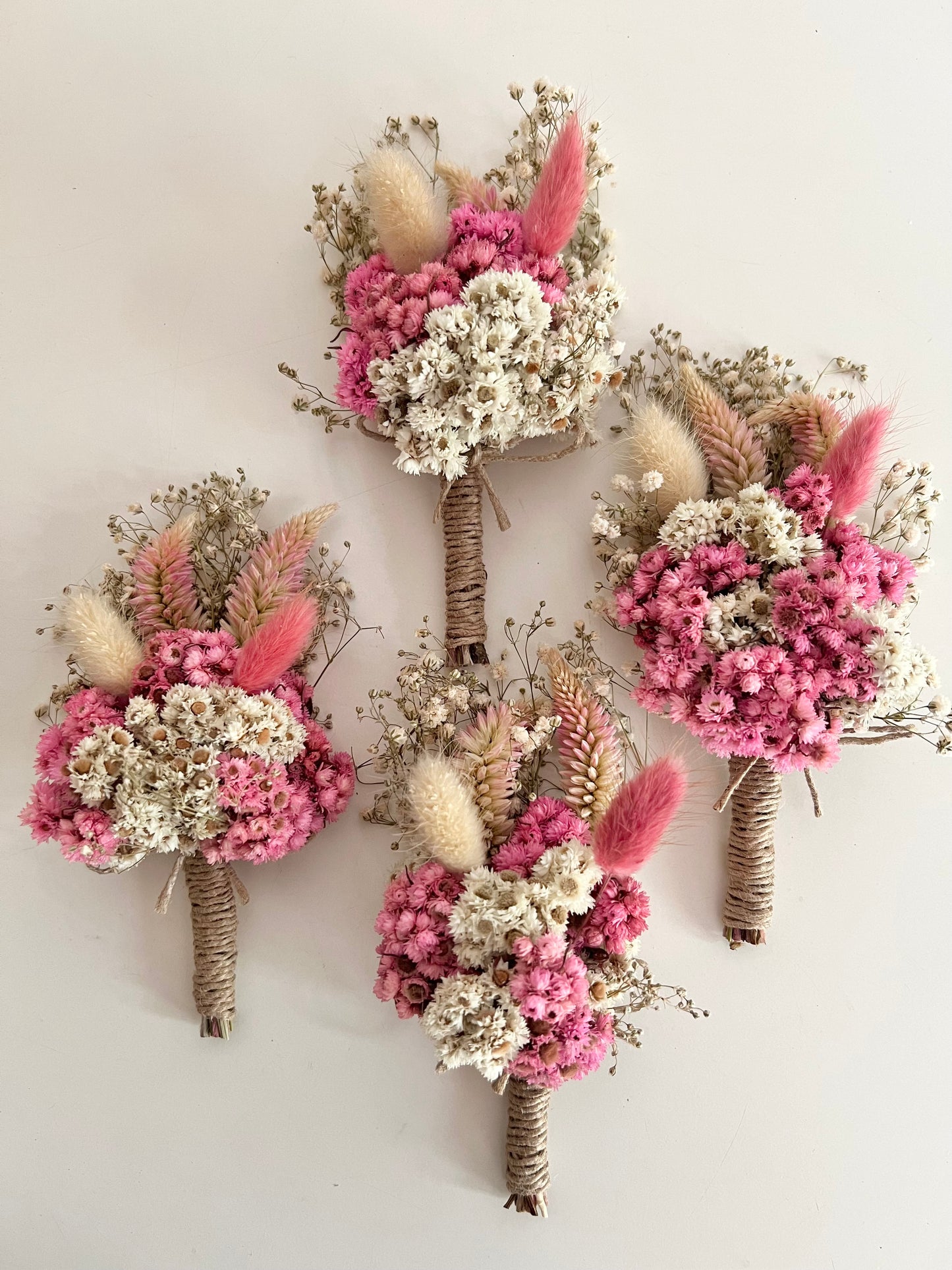 Pink mini bouquets