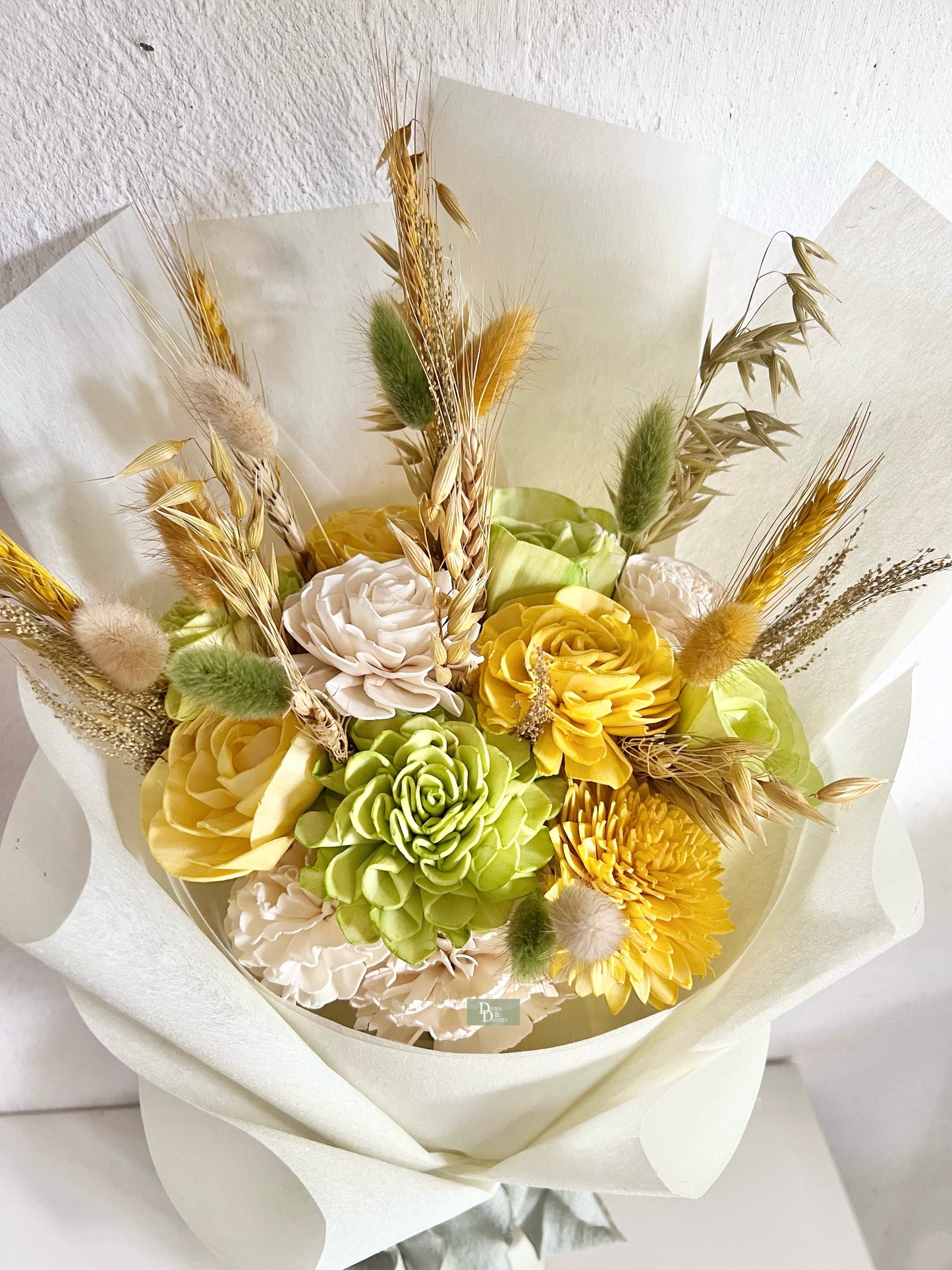 LIME WHISPER BOUQUET/Sola flower bouquet