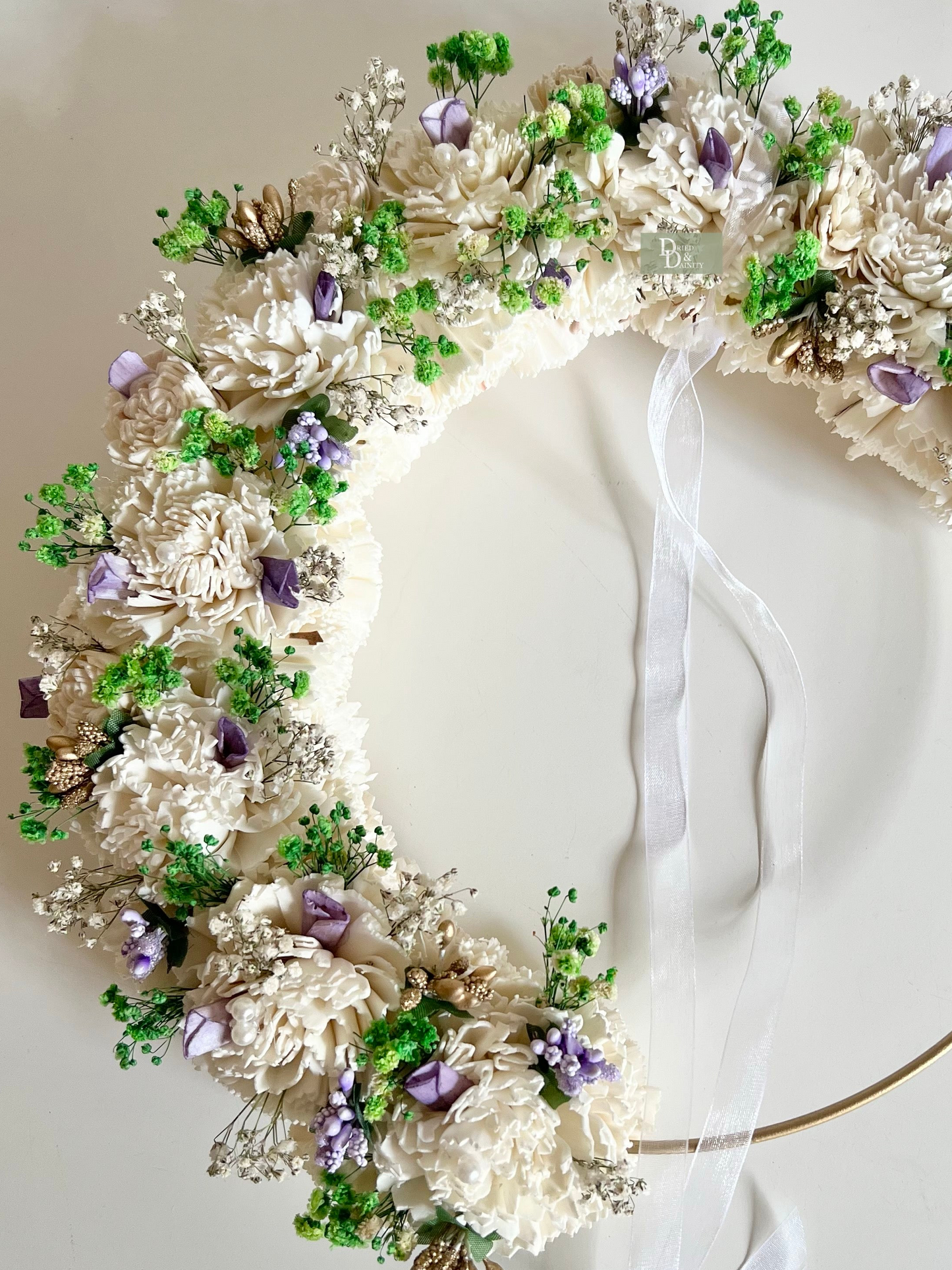 Green/purple Sola Wreath