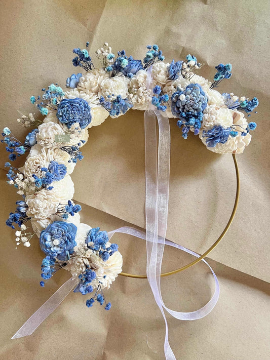 Baby Blue Sola wreath