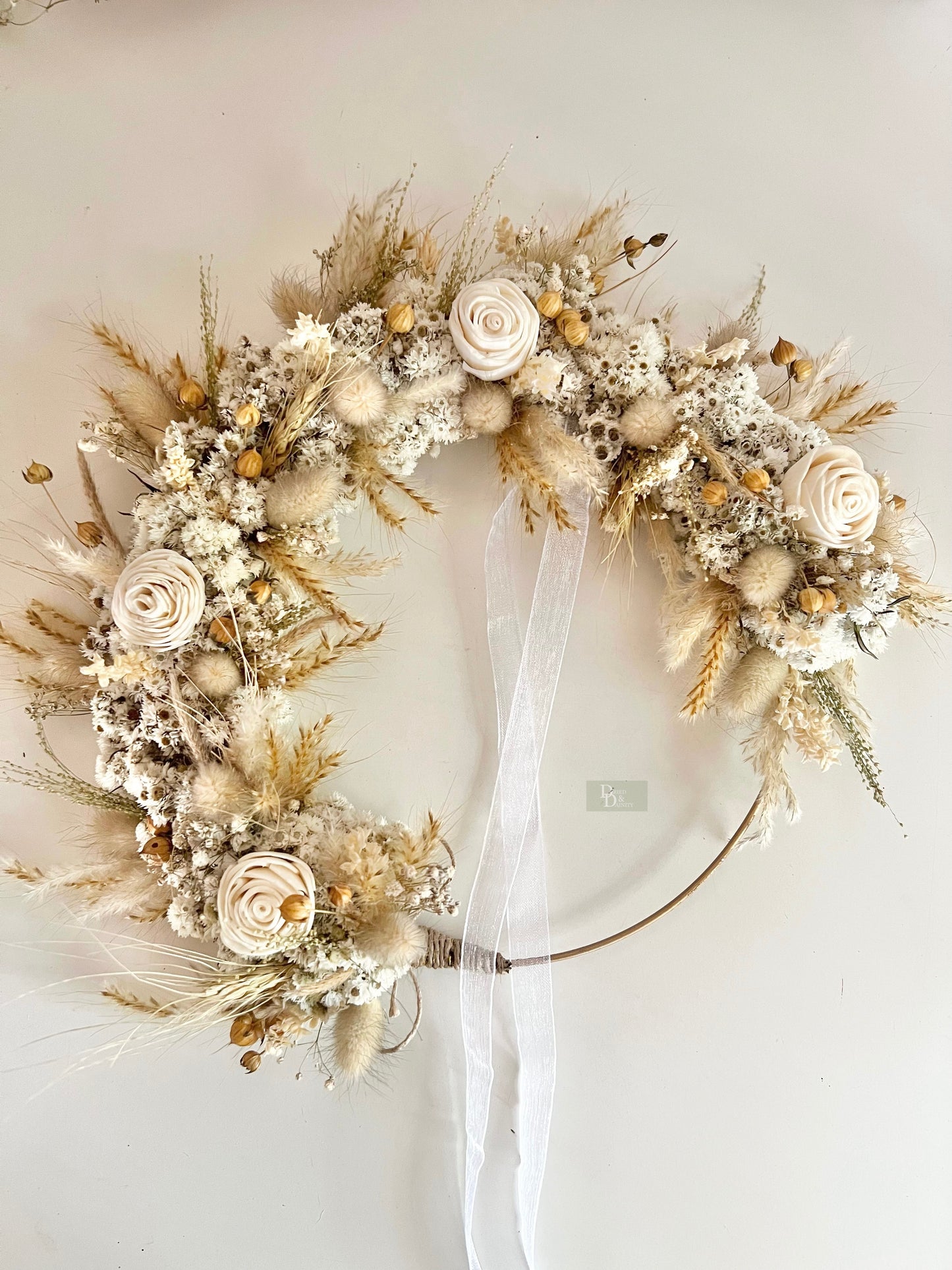 White Rose Wreath