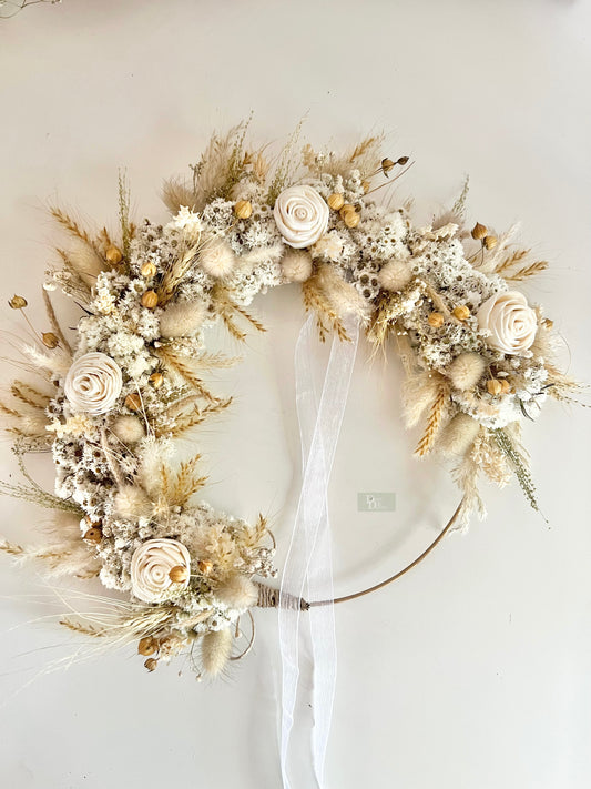 White Rose Wreath