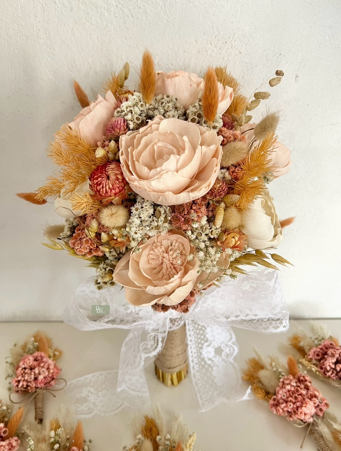 Peach Blossom Bridal Bouquet