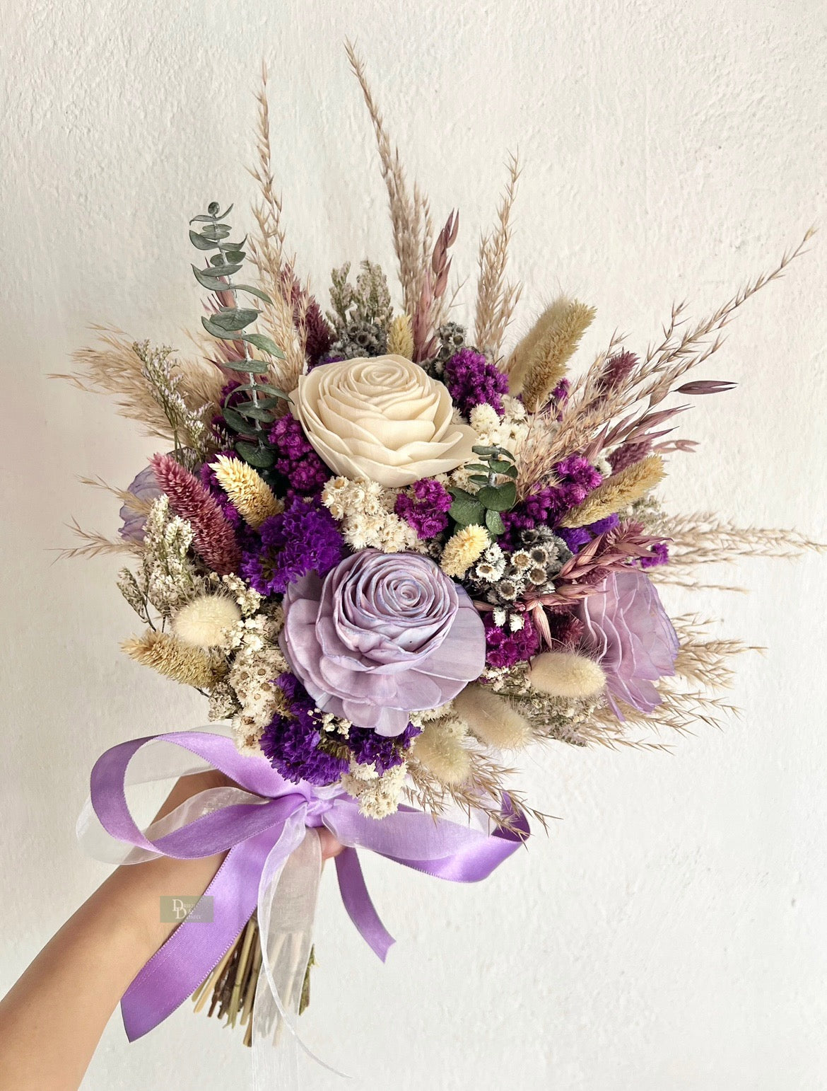 PURPLE BRIDAL BOUQUET