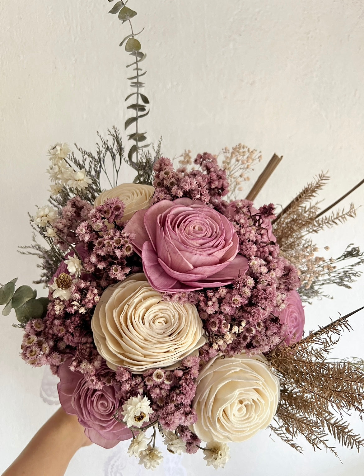 MAUVE BRIDAL BOUQUET