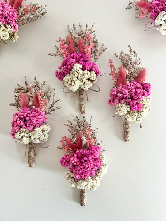 Pink mini bouquets