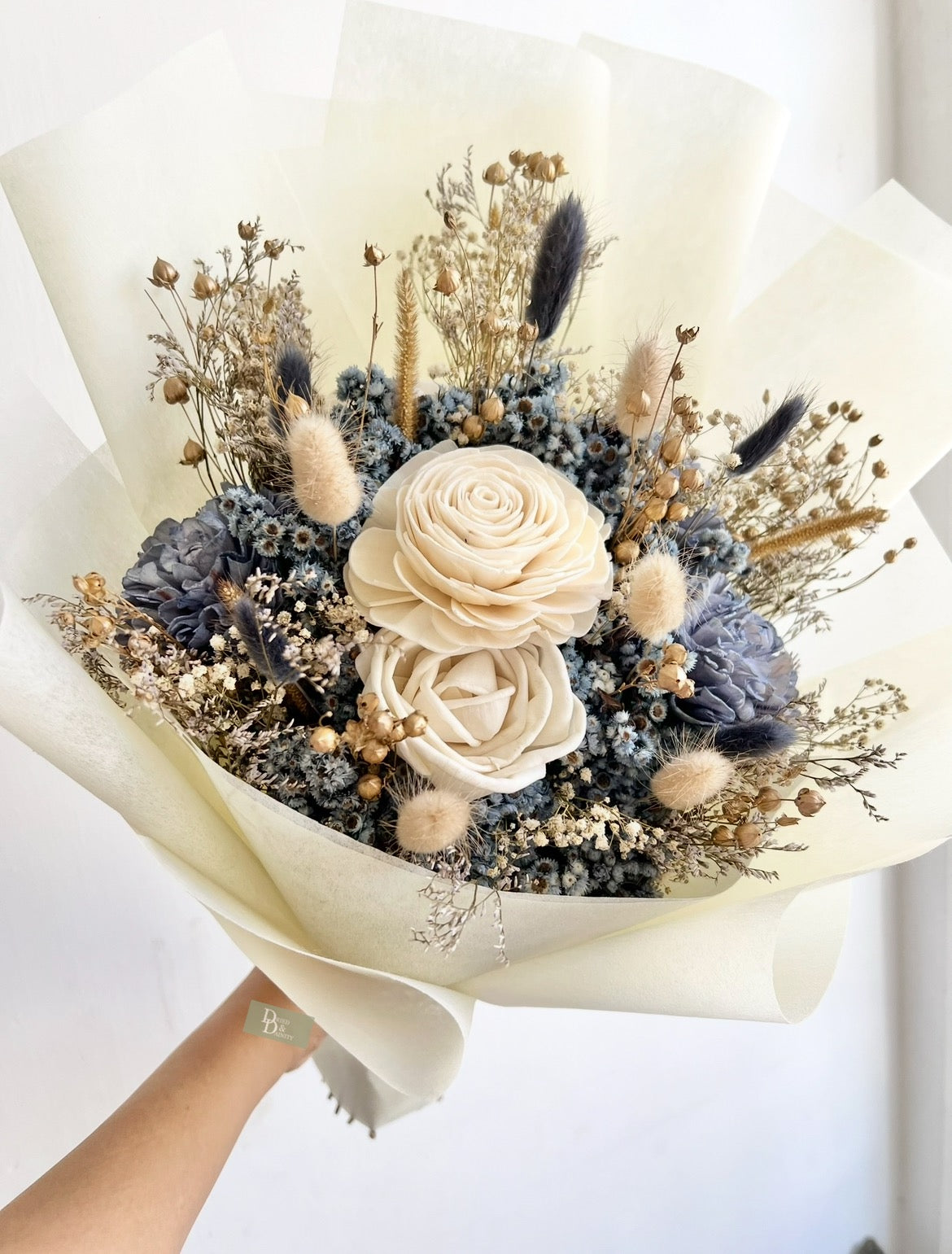 Midnight Blue Bouquet|Dried flower bouquet