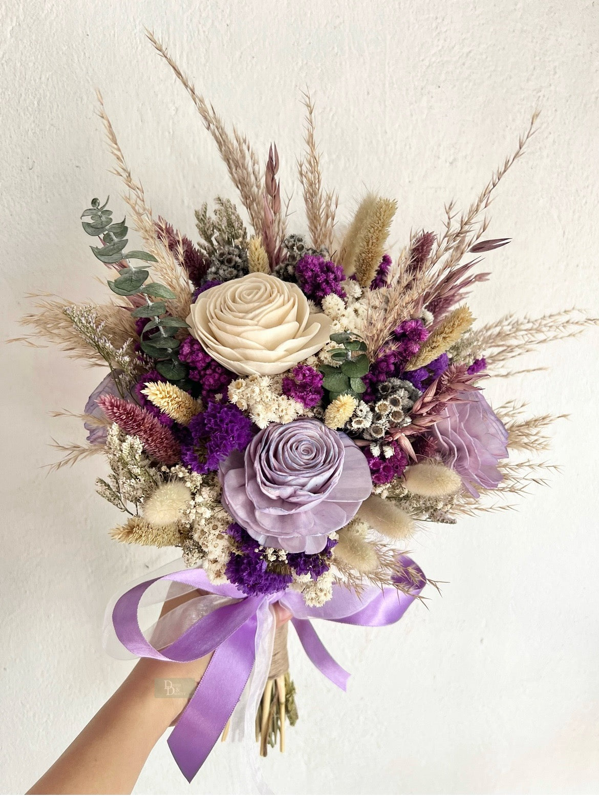 PURPLE BRIDAL BOUQUET