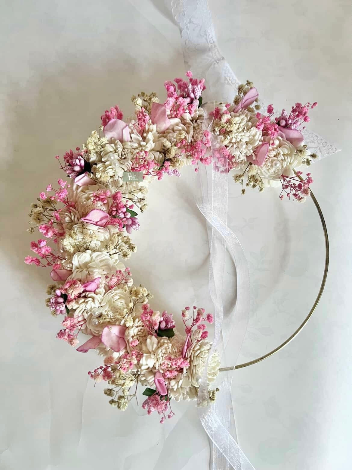 Pastel Pink Sola wreath