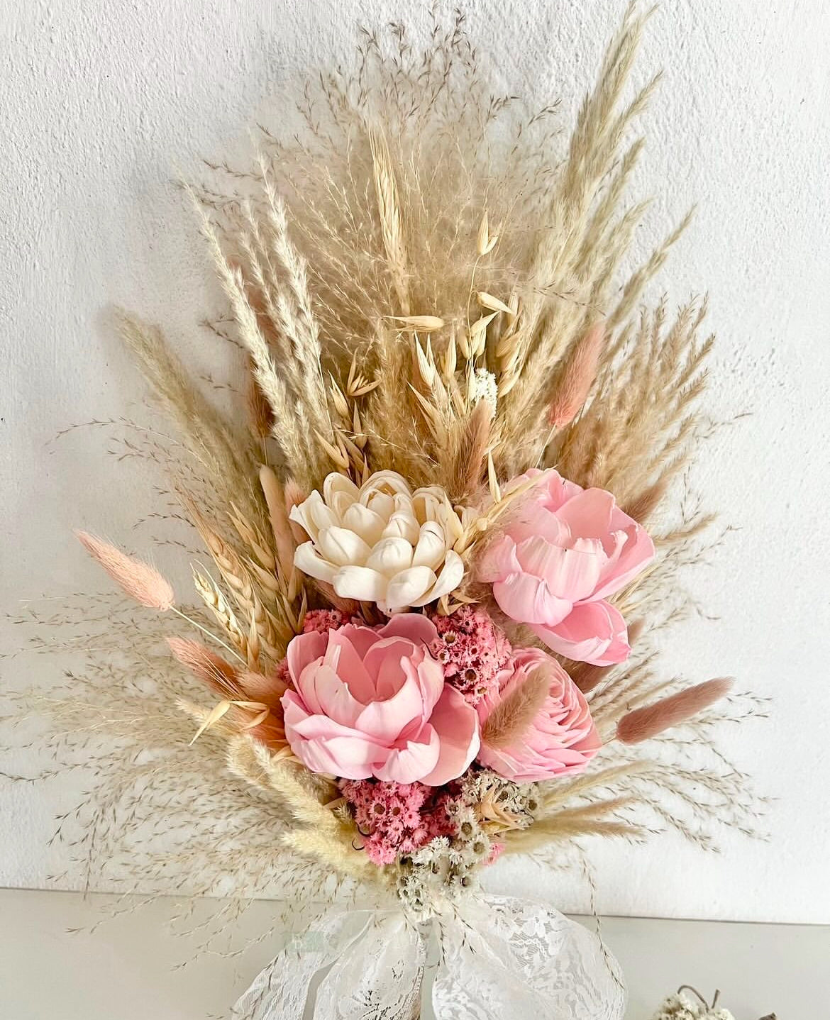 Boho Pink Bridal Bouquet