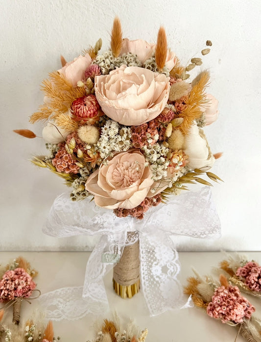 Peach Blossom Bridal Bouquet